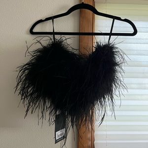 LAMARQUE ZAINA Feather Bustier